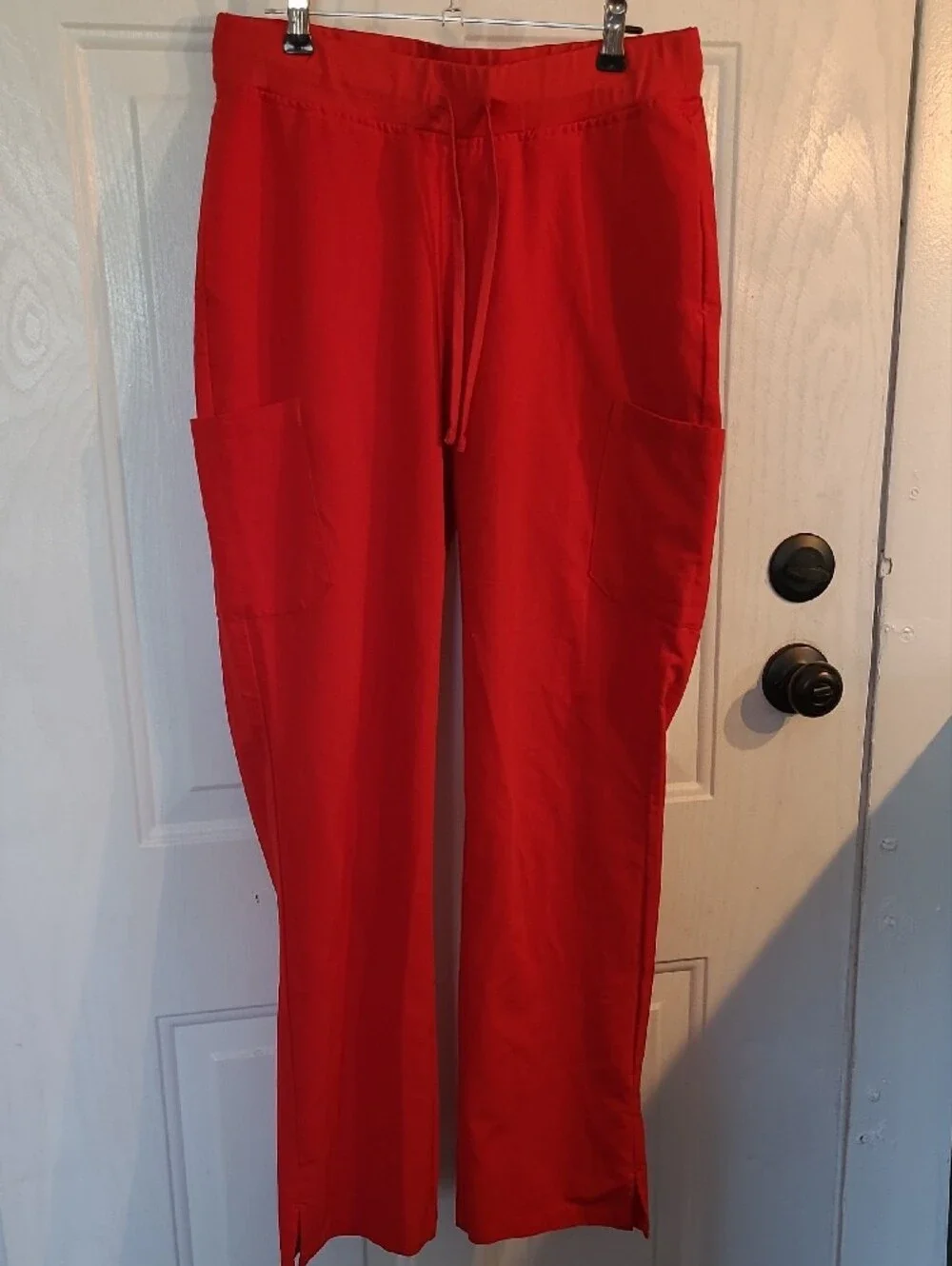 Women’s V-Neck Pajama Set in Deep Red